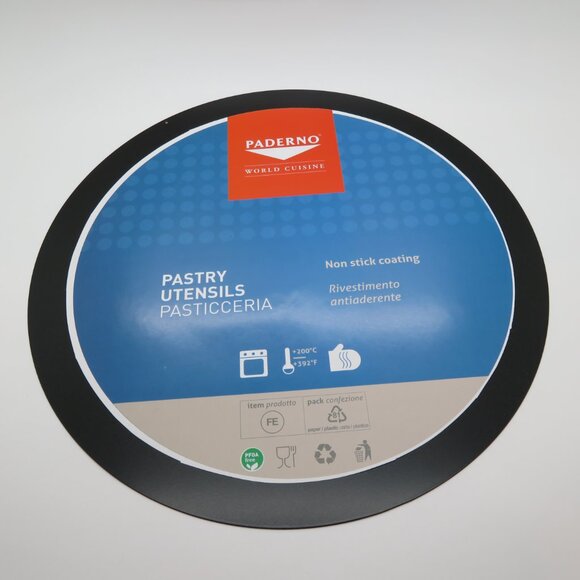 Tart Tin Pan 12” Nonstick Black Steel Round Fluted Removable Bottom Bake Paderno - Picture 8 of 14